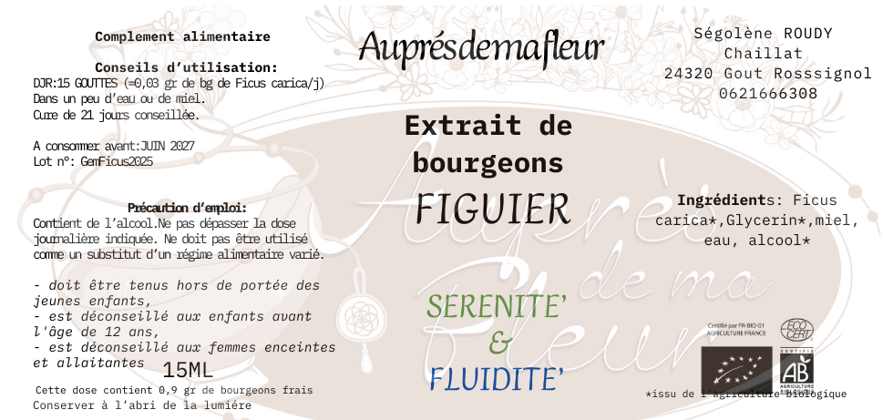 Gemmothérapie Figuier (Ficus carica) - 15ml